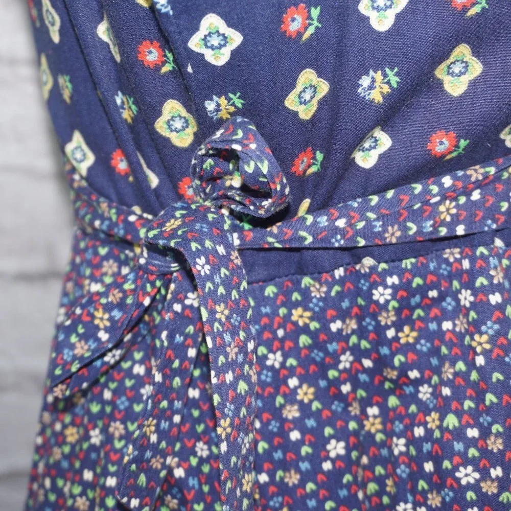 Vintage 70s Mindy Malone ILGWU Floral Boho Prairie Dress - Picture 4 of 10